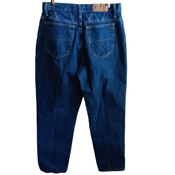 Womens Jeans 31x32 10 True Vtg 90s RIDERS HIGH WAIST RAW DENIM MOM JEANS - Picture 1 of 6